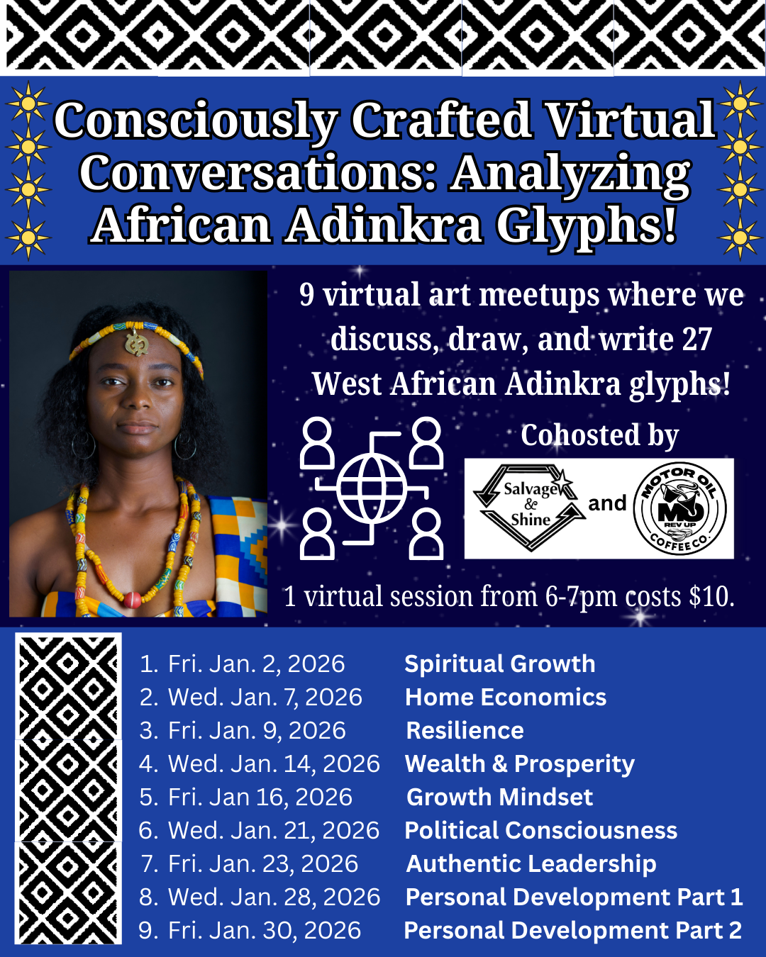 Consciously Crafted Virtual Conversations: Analyzing African Adinkra Glyphs!