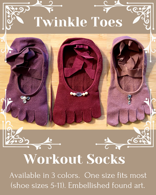 Salvage & Shined Twinkle Toes Workout Socks