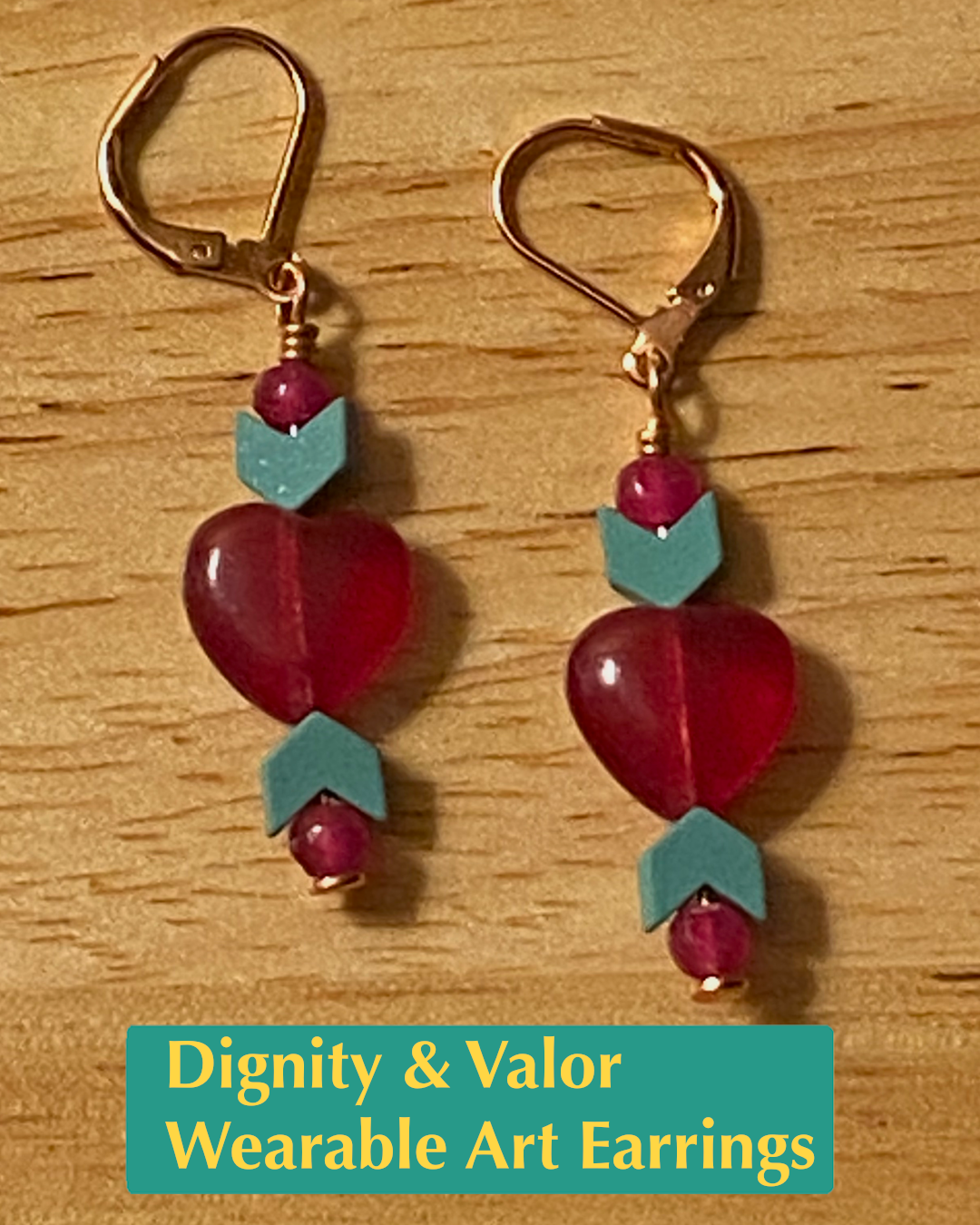 Dignity & Valor Wearable Art Earrings