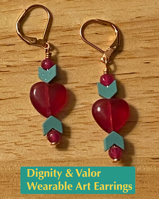 Dignity & Valor Wearable Art Earrings