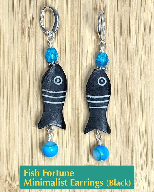 Fish Fortune Minimalist Earrings