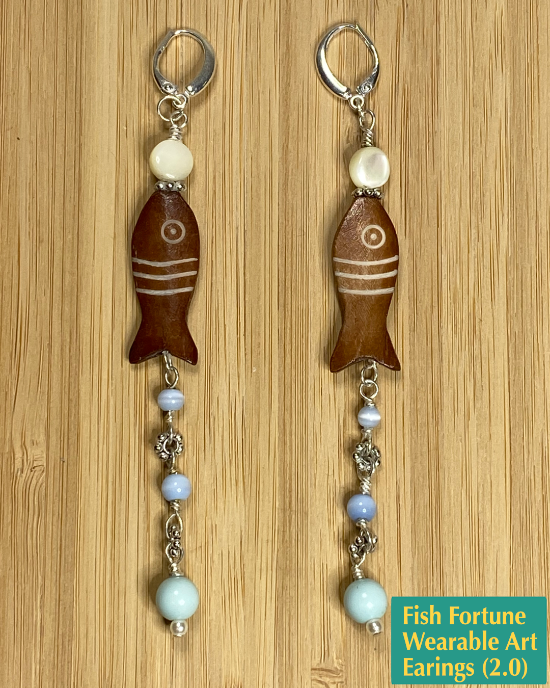 Fish Fortune Wearable Art Earrings