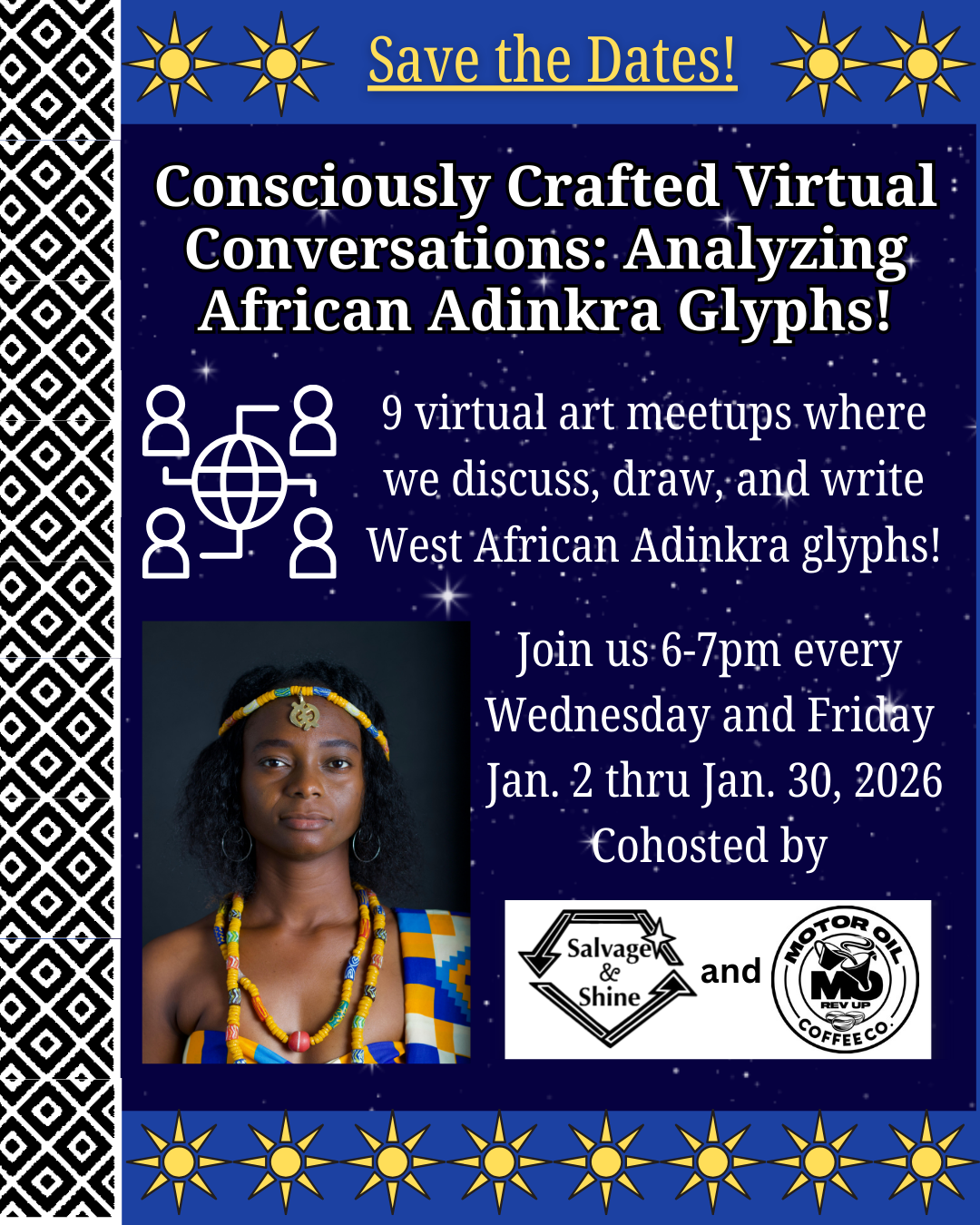 Consciously Crafted Virtual Conversations:  Analyzing African Adinkra Glyphs!
