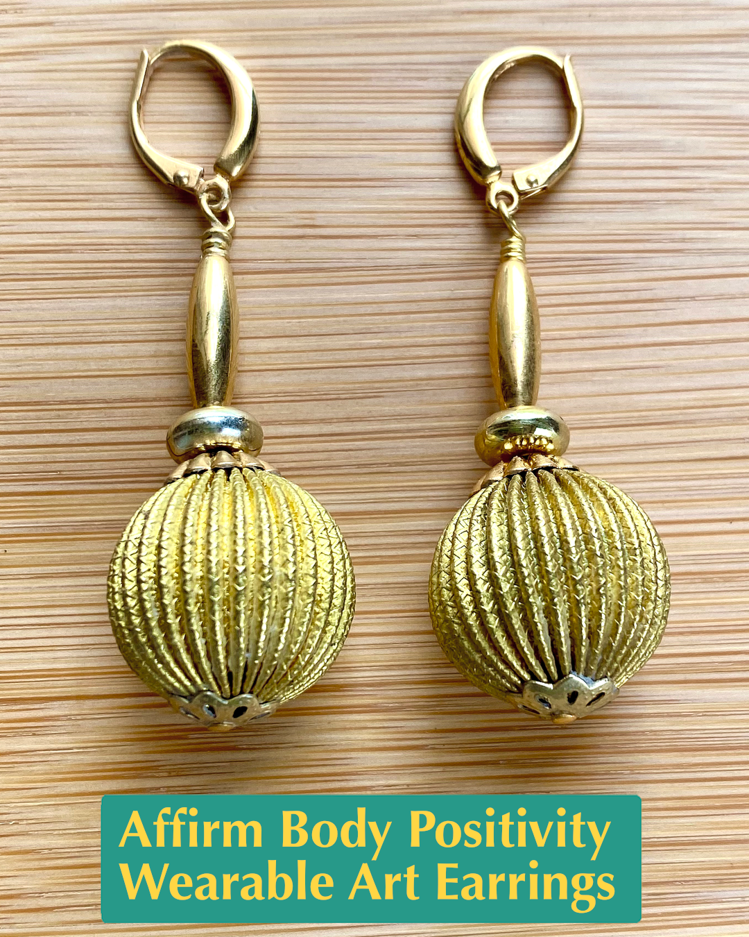 Affirm Body Positivity Wearable Art Earrings