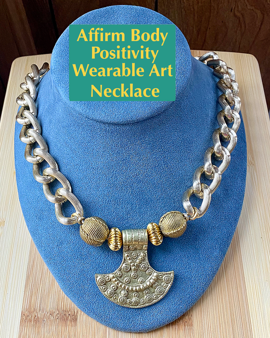 Affirm Body Positivity Wearable Art Necklace