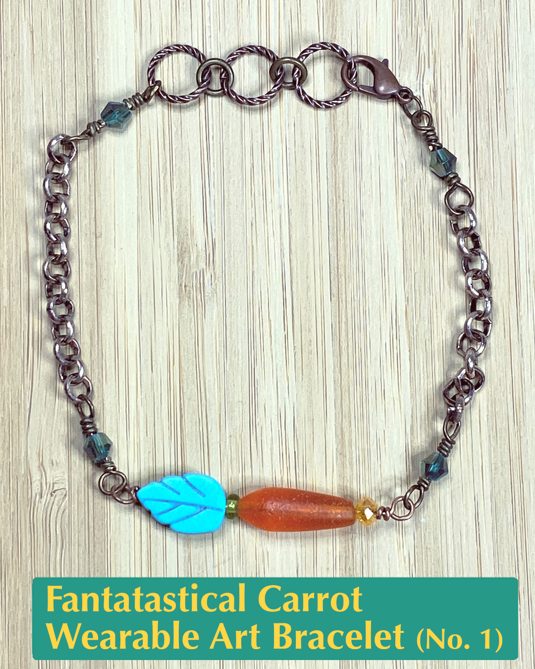 Fantastical Carrot Wearable Art Bracelet No. 1