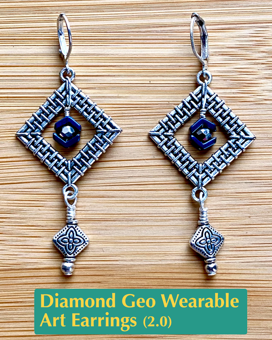 Diamond Geo Wearable Art Earrings 2.0