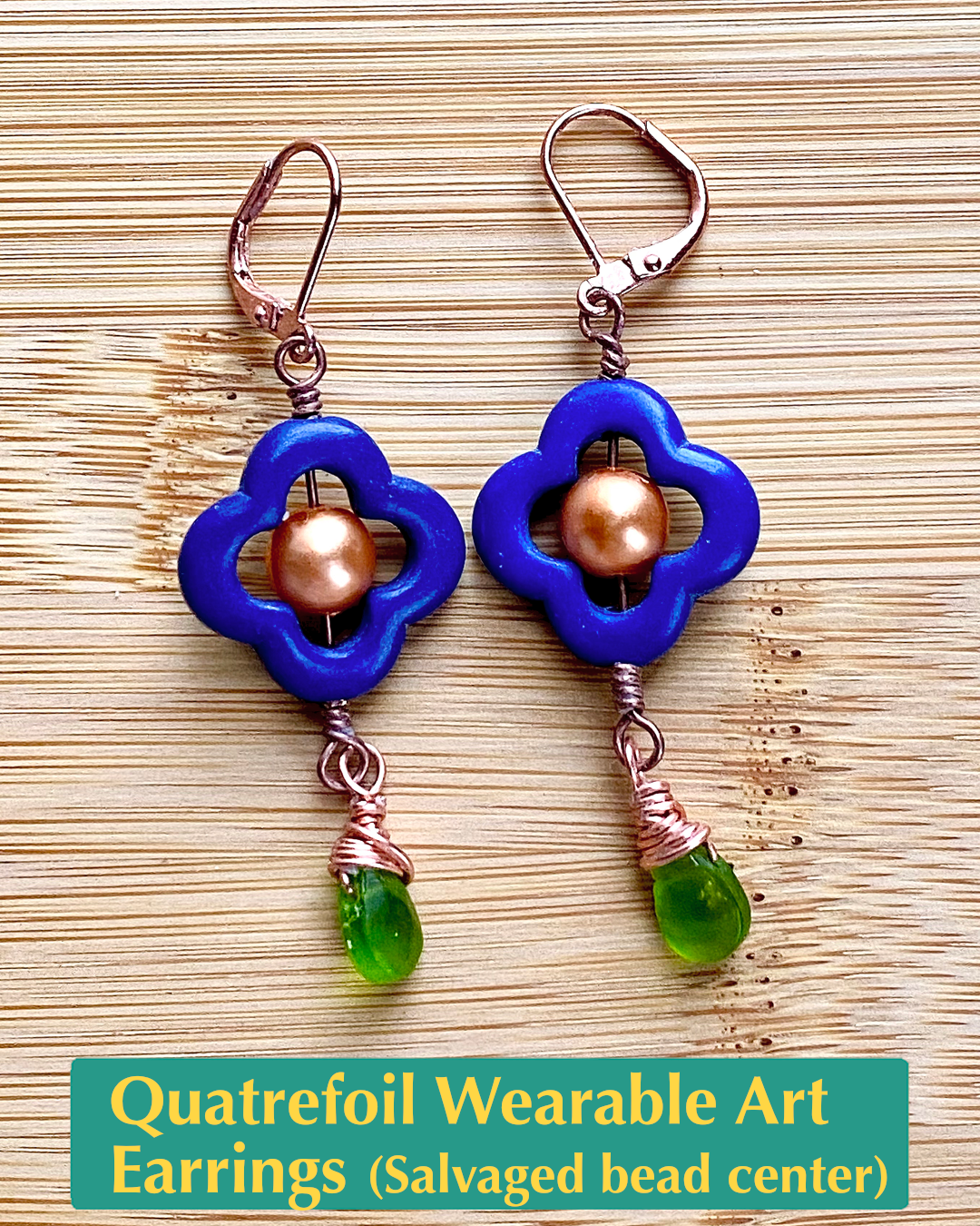 Quatrefoil Wearable Art Earrings