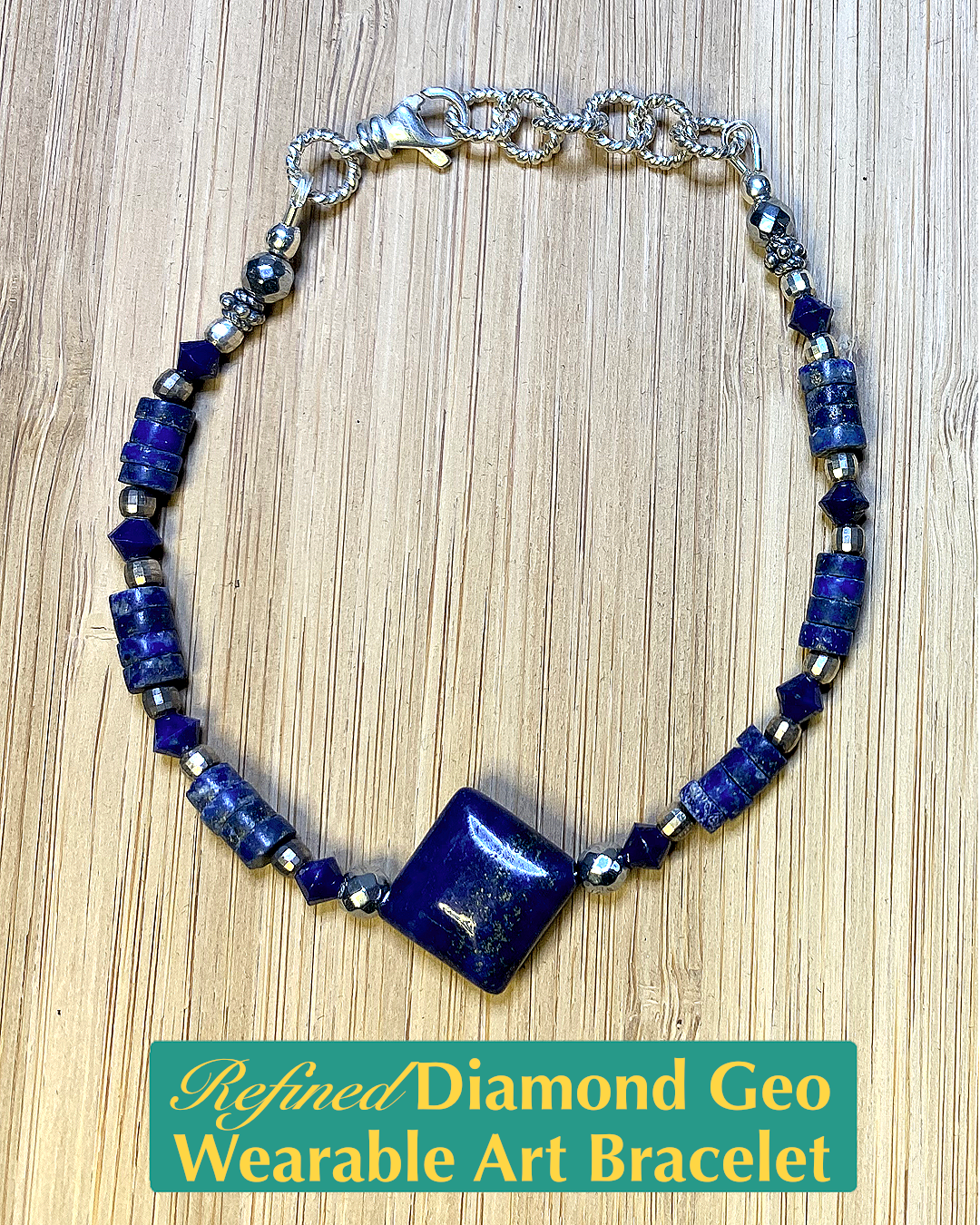 Refined Diamond Geo Wearable Art Bracelet