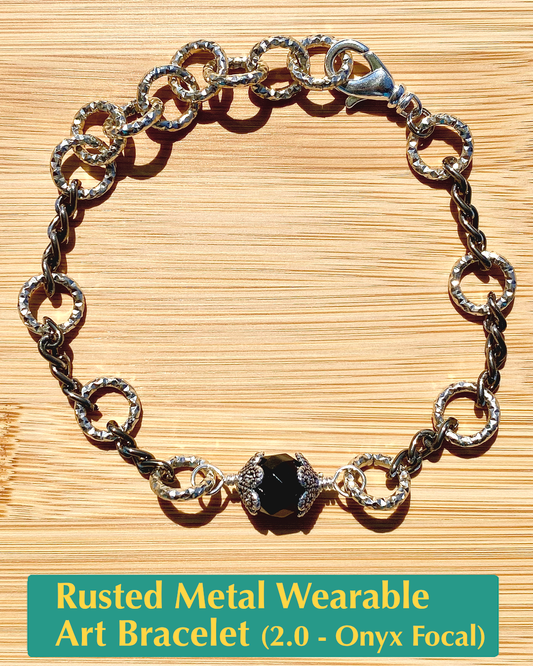 Rusted Metal Wearable Art Bracelet 2.0