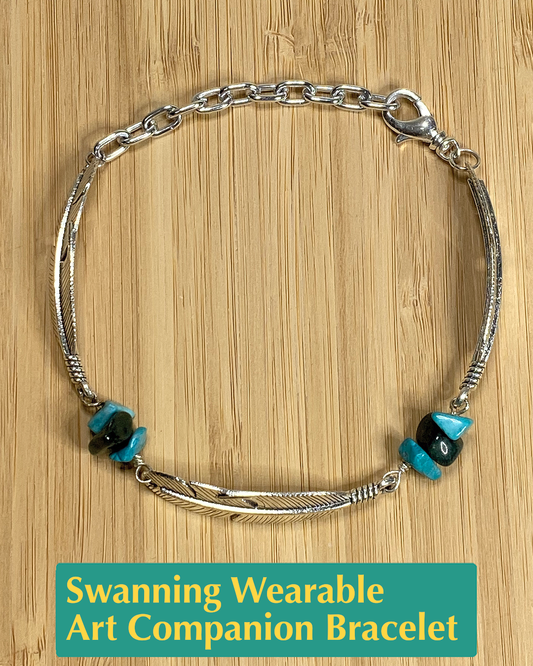 Swanning Wearable Art Companion Bracelet